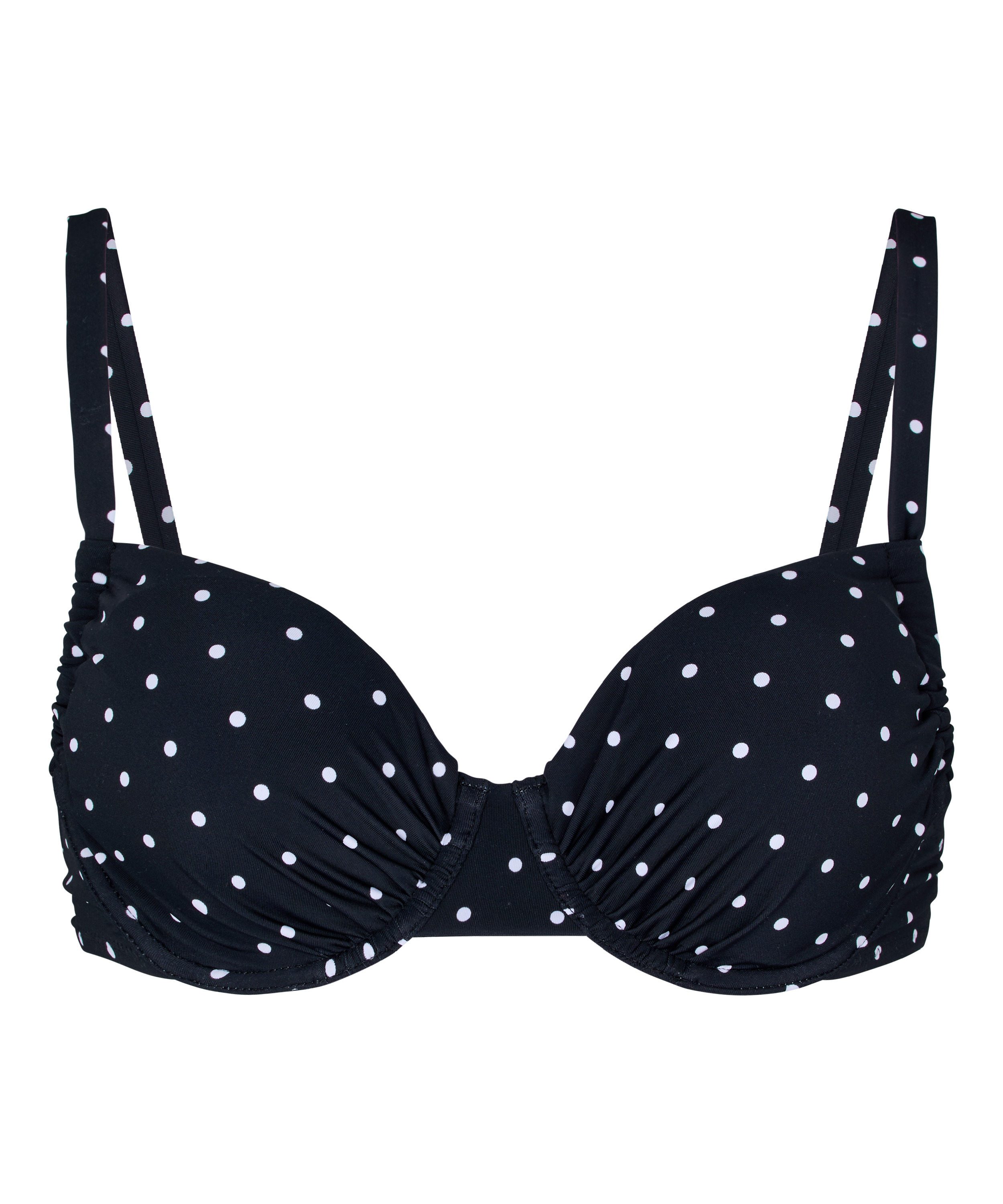 Padded Underwired Bikini Top Bardolino, Black, main