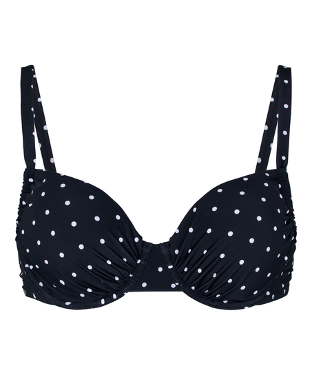 Padded Underwired Bikini Top Bardolino, Black