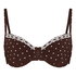 Non-Padded Underwired Bikini Top Algarve, Brown