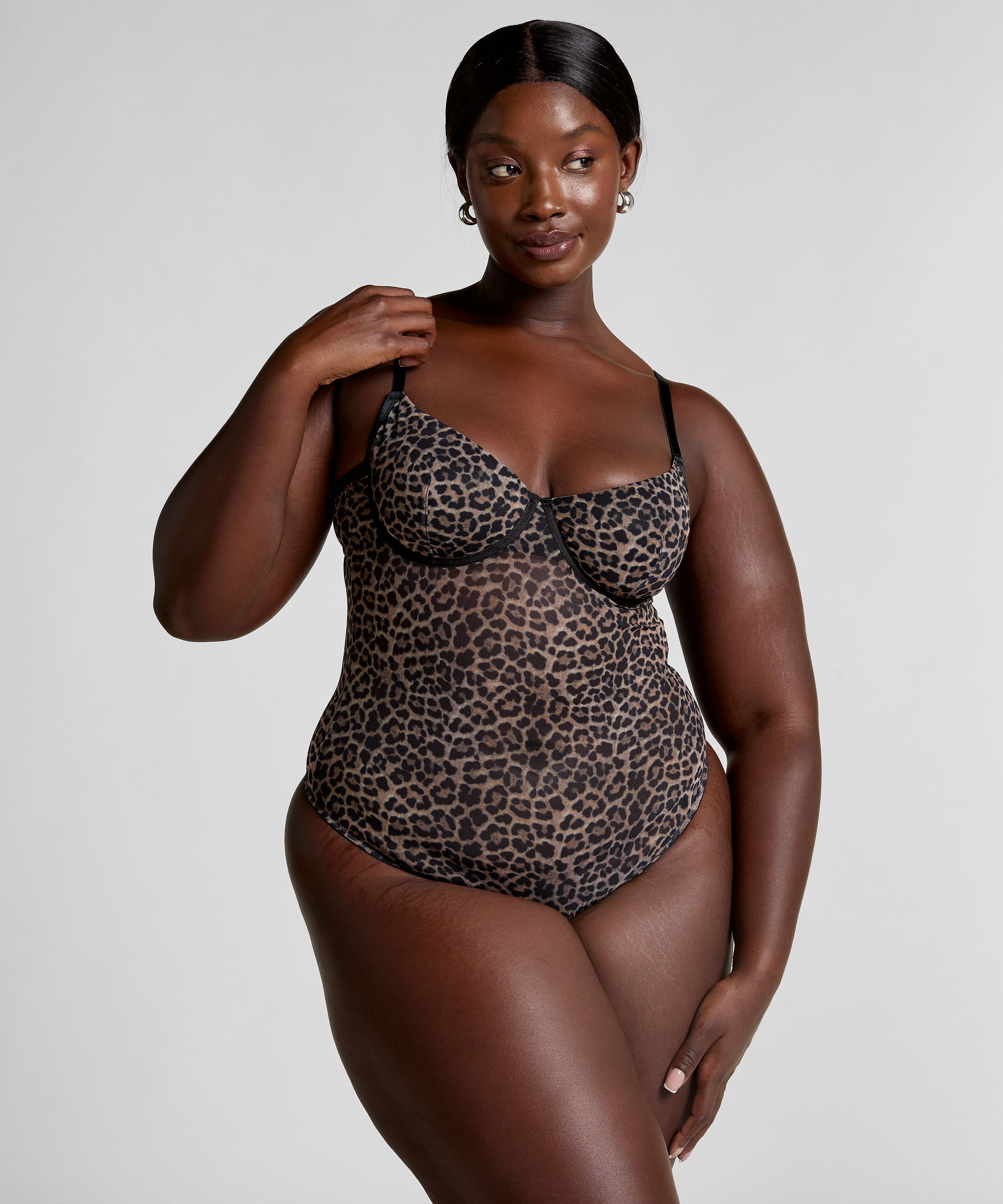 Tara Leopard Body, Black, main