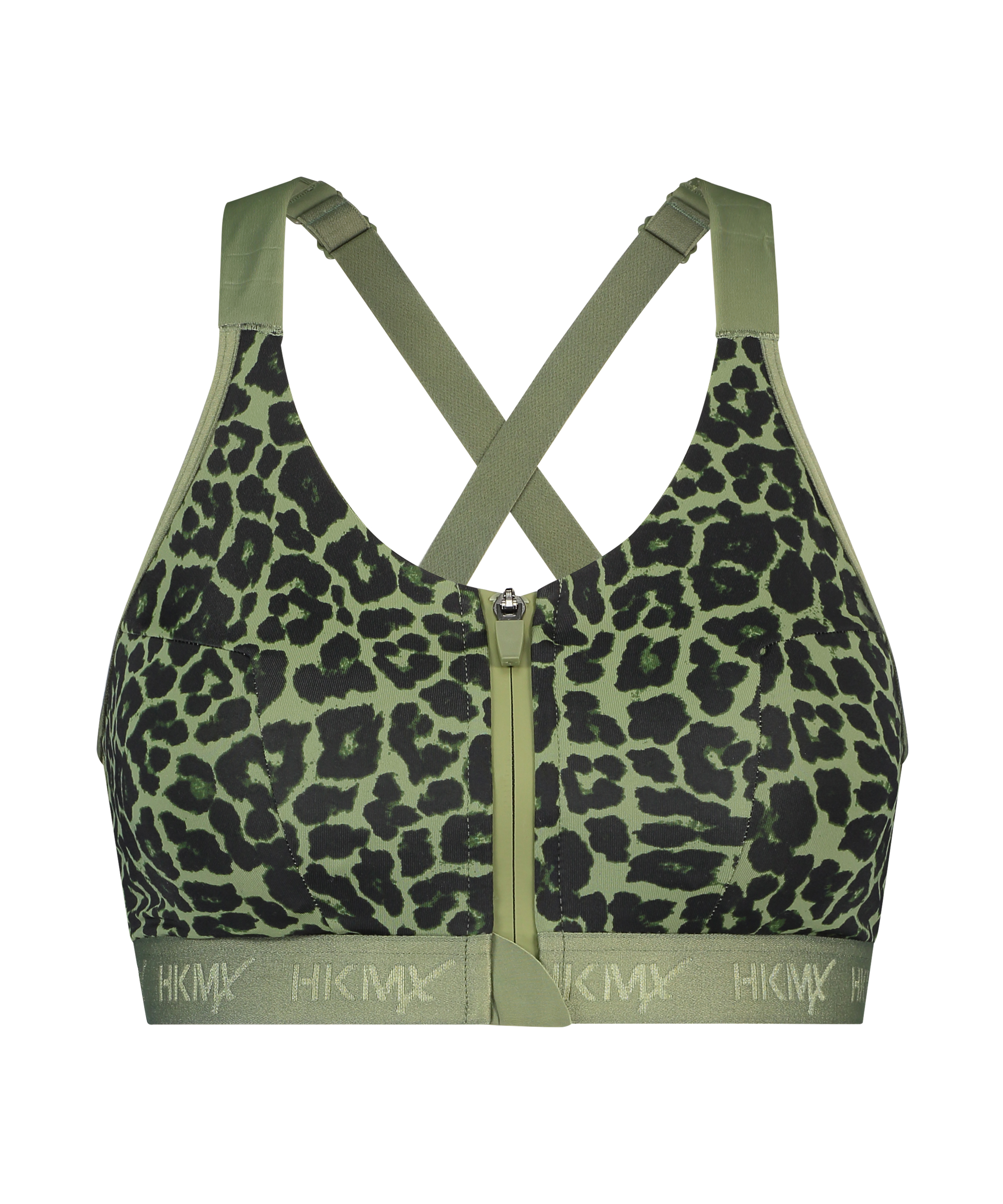 HKMX Sports bra The Pro Level 3, Green, main