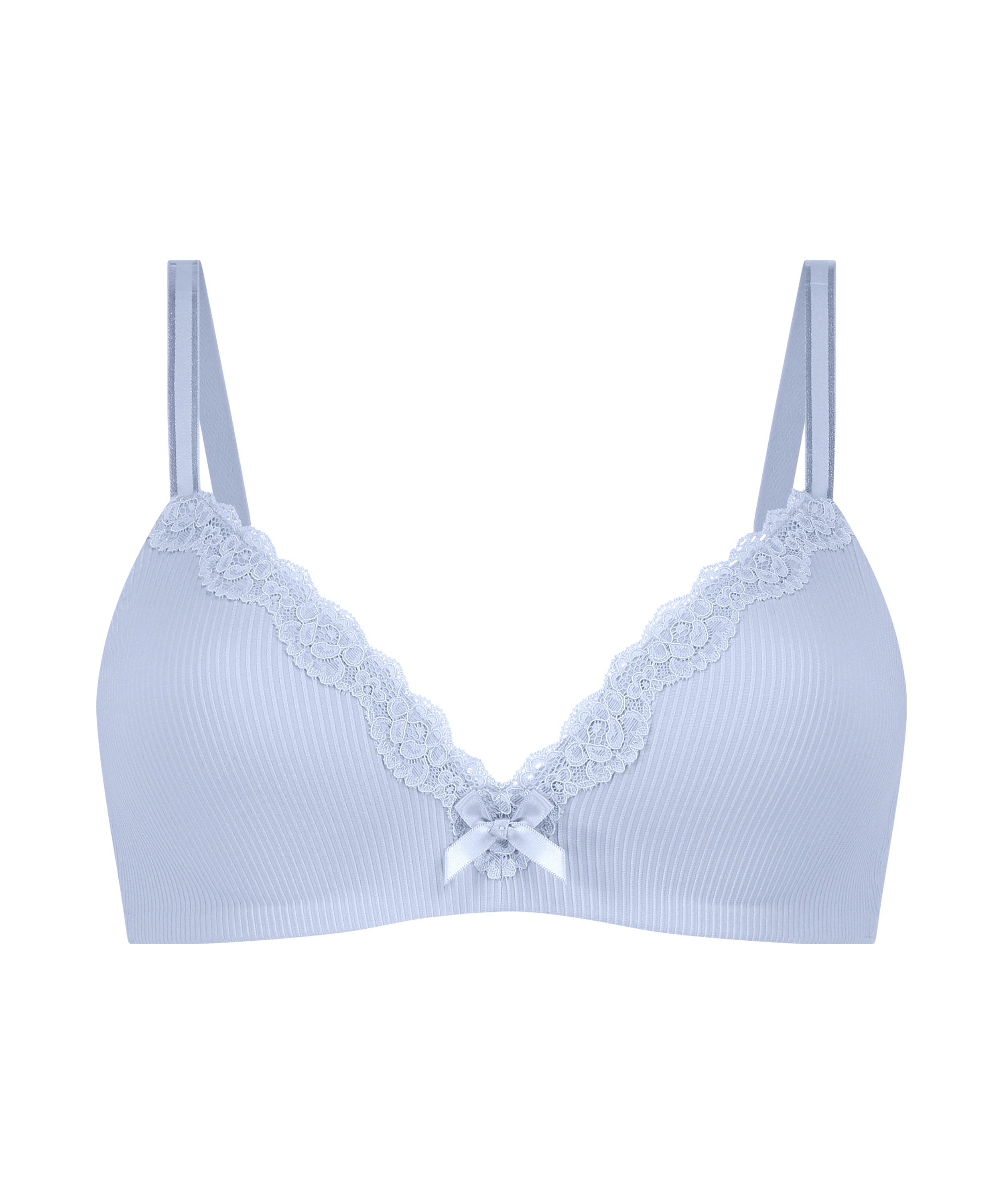 Lola Padded Non-Wired Bra, Blue, main