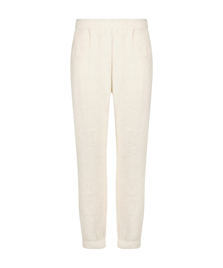 Snuggle Fleece Joggers, White