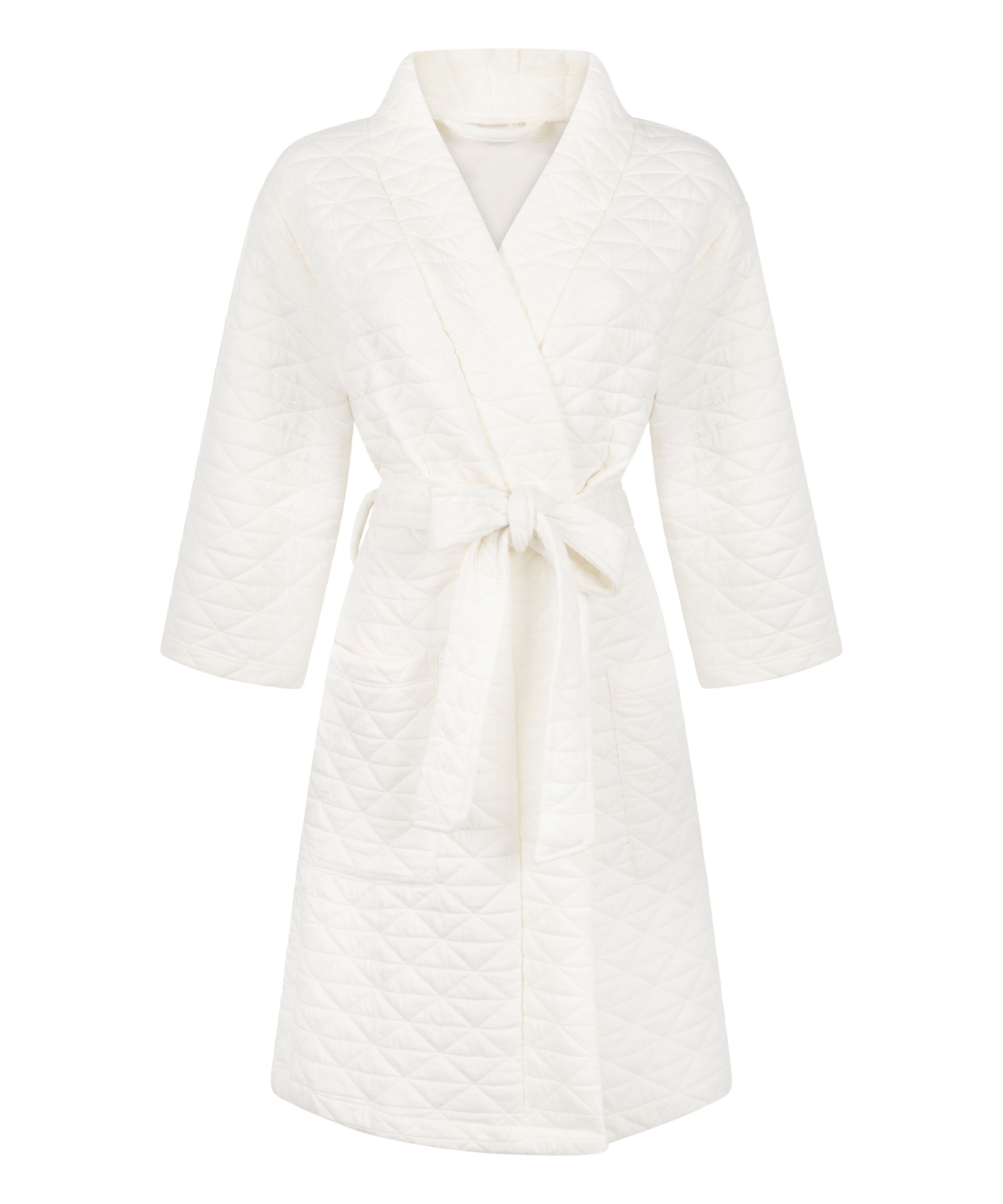 Quilted Robe, White