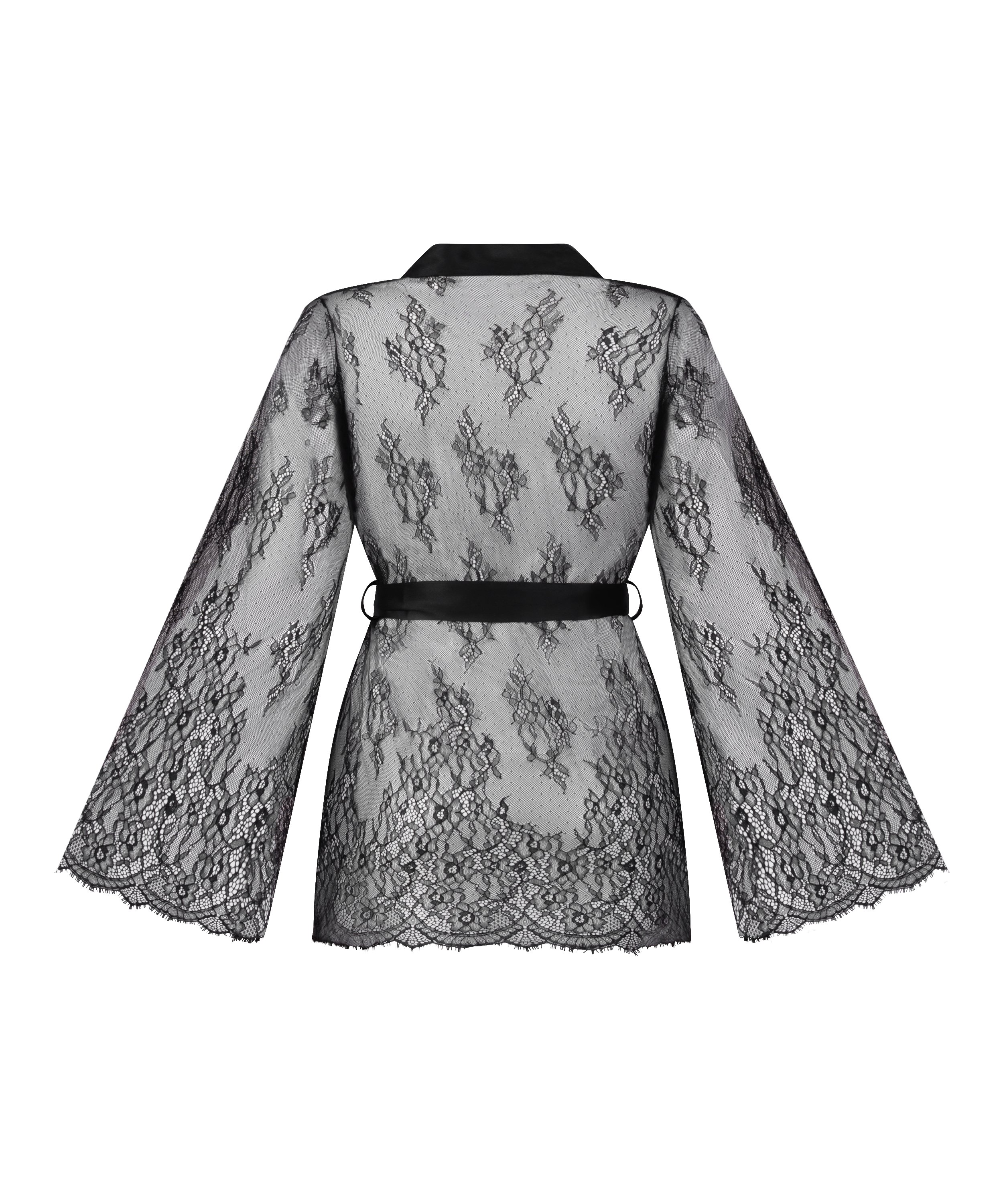 Kimono Allover Lace, Black, main