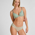 V-shaped Brazilian knickers mesh, Green