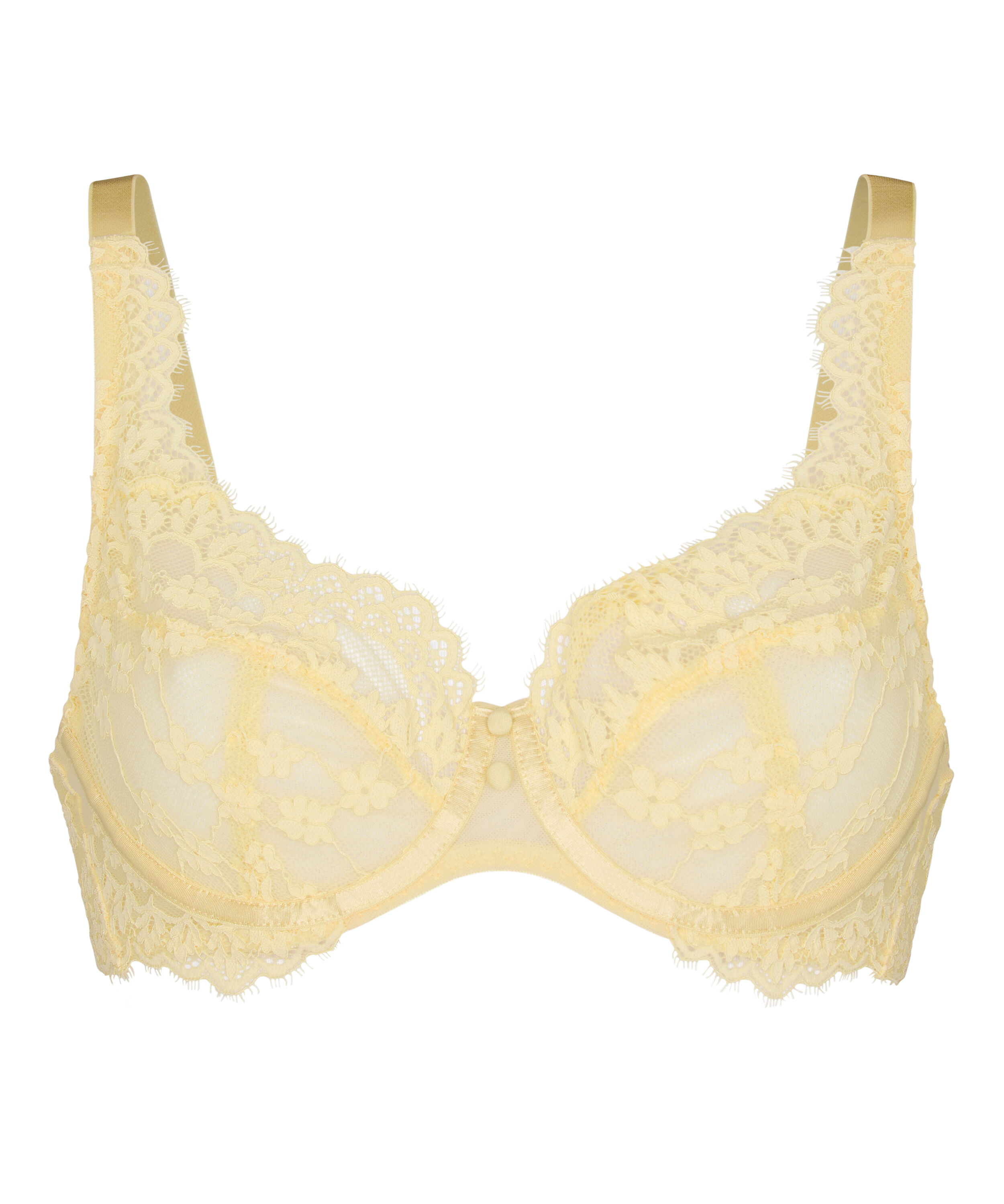 Daisy Non-Padded Underwired Bra, Yellow
