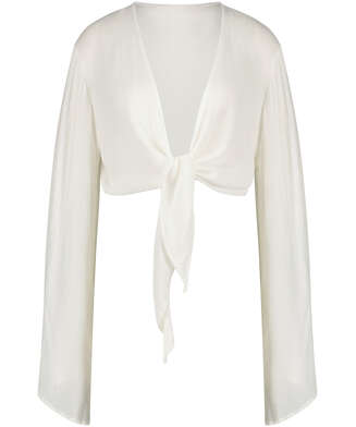 Knot Long Sleeve Top, White