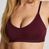 Dide Triangle Bralette, Red
