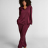 Satin Pinstripe Trousers, Purple