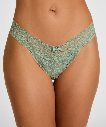 Madison Extra Low Thong, Green