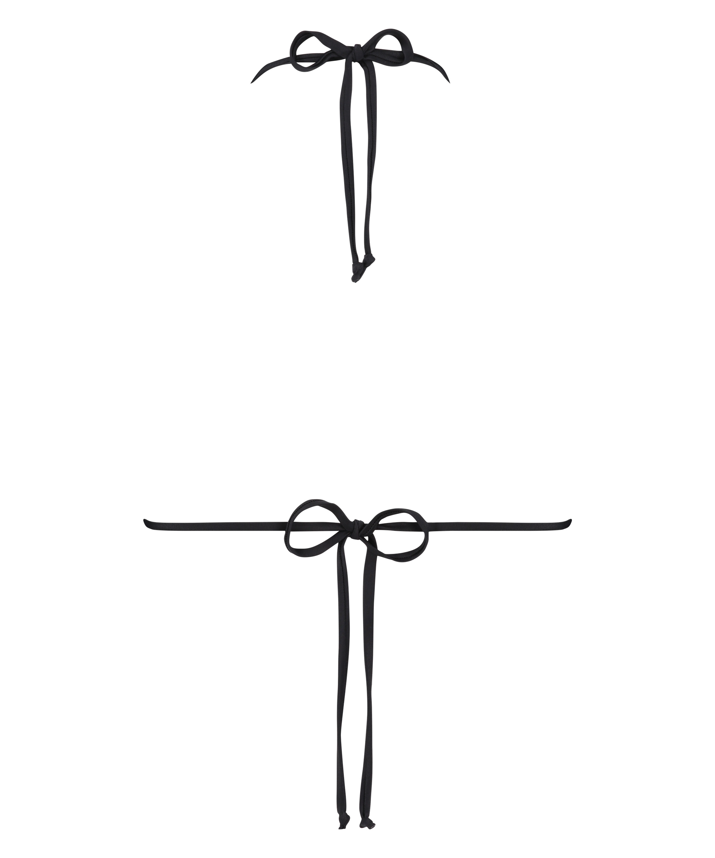 Doha triangle bikini top, Black, main