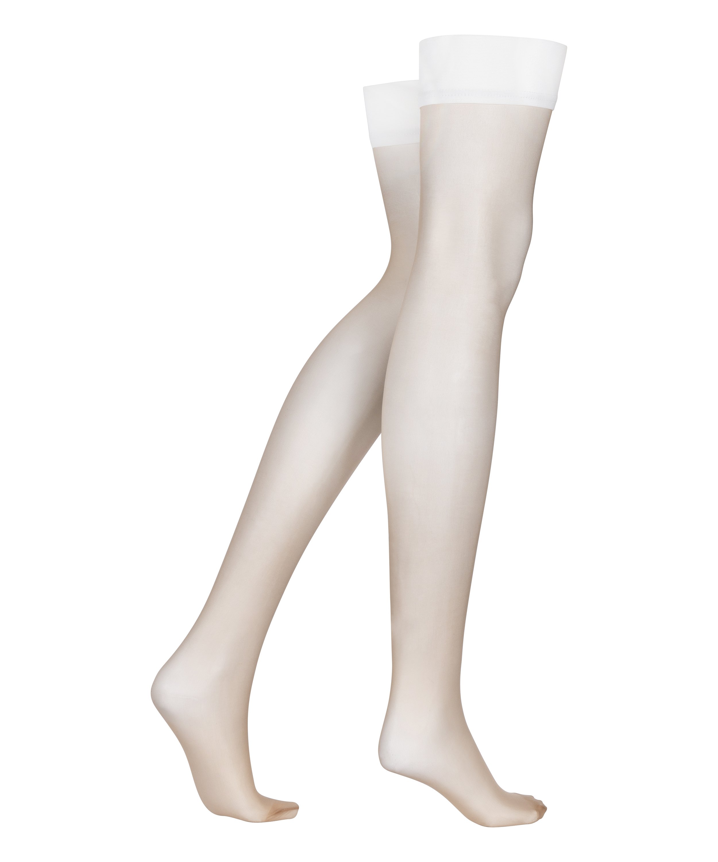 Stay-Up 15 Denier Clean Top, White, main