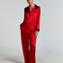 Satin Long-Sleeved Jacket, Red