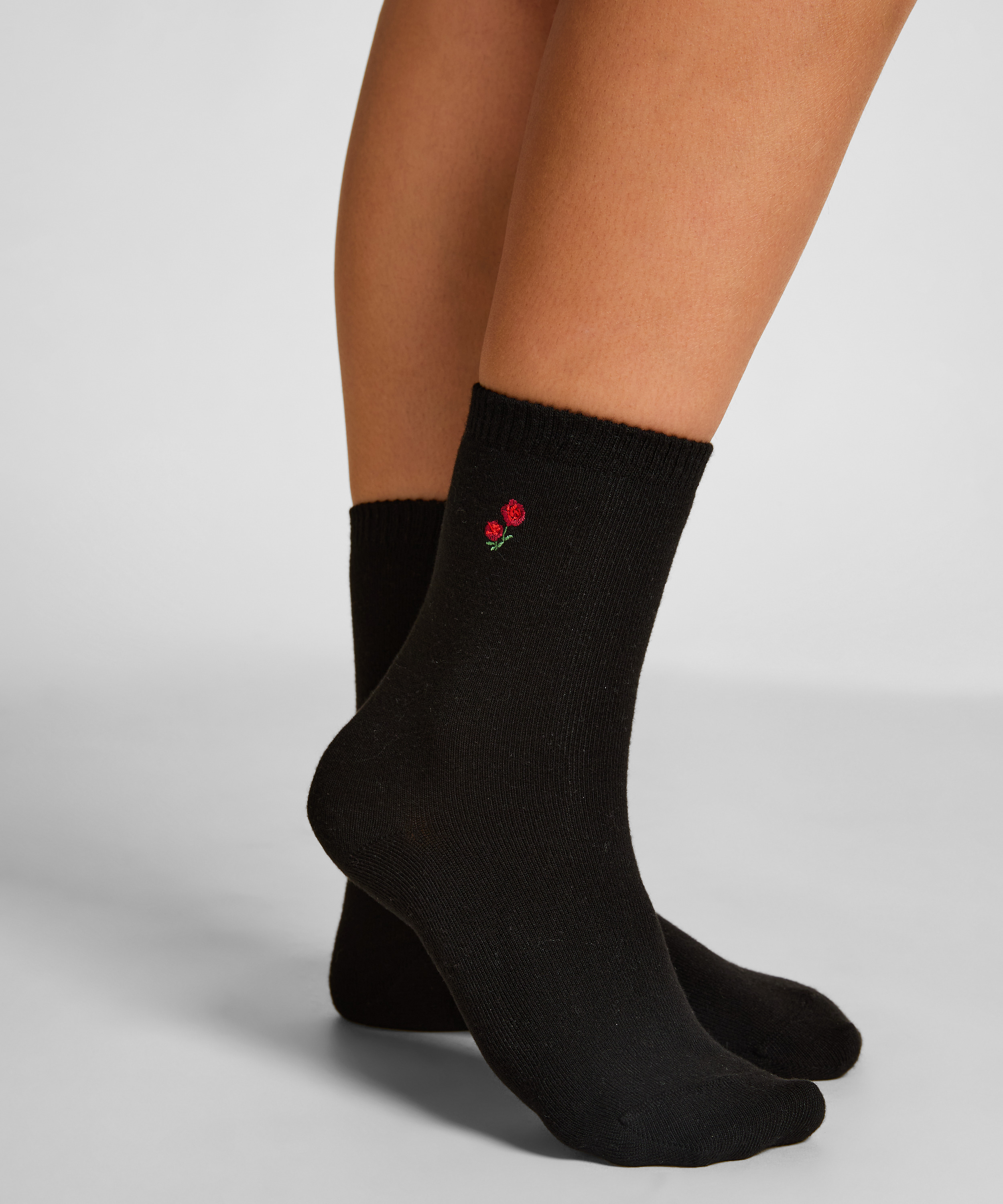 Modal Crew Socks, Black, main