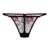 Peonie Highleg Thong, Black