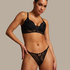 Allura Padded Underwired Longline Bra, Black