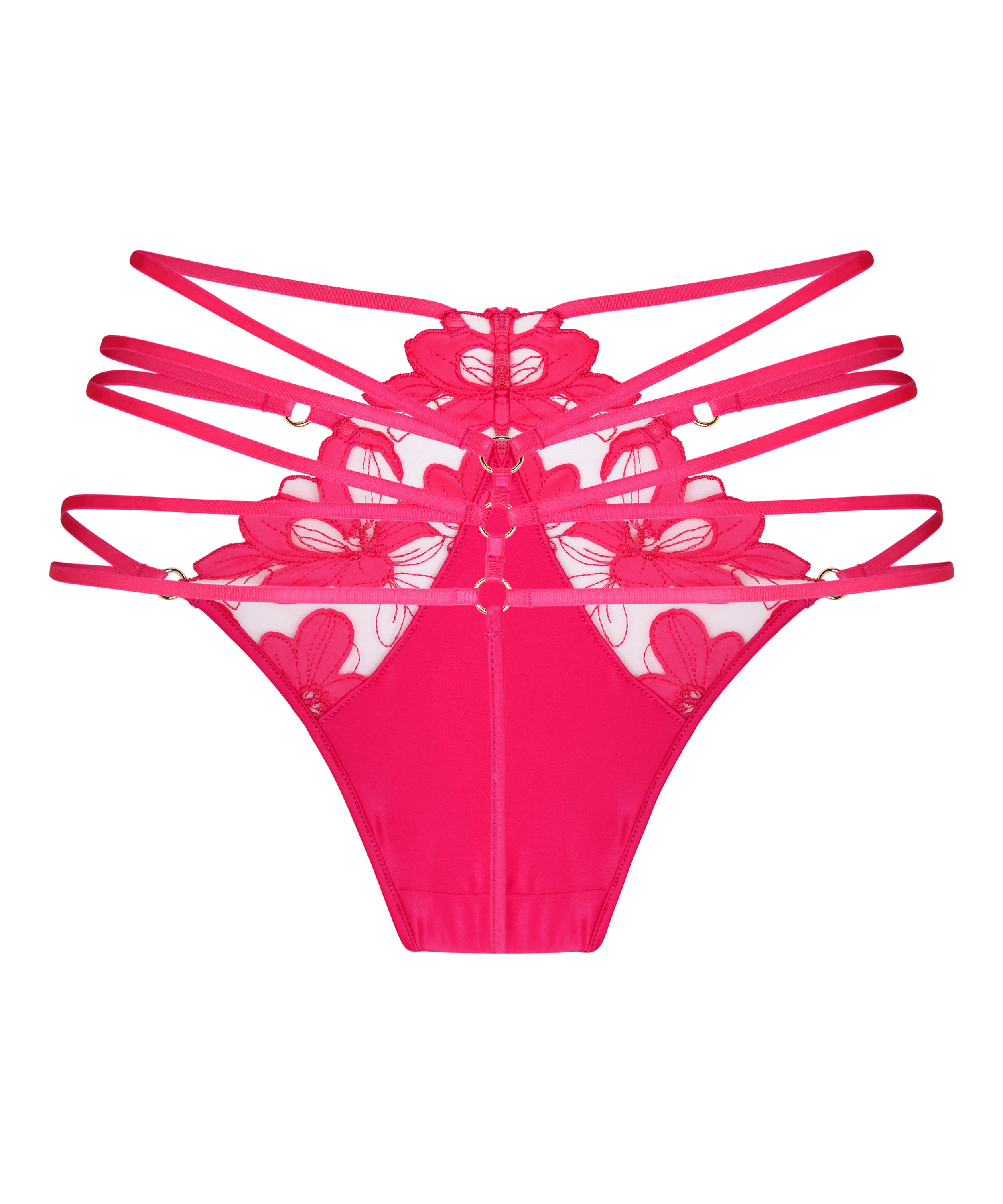 High Waisted Highleg Thong Beatrice, Pink, main