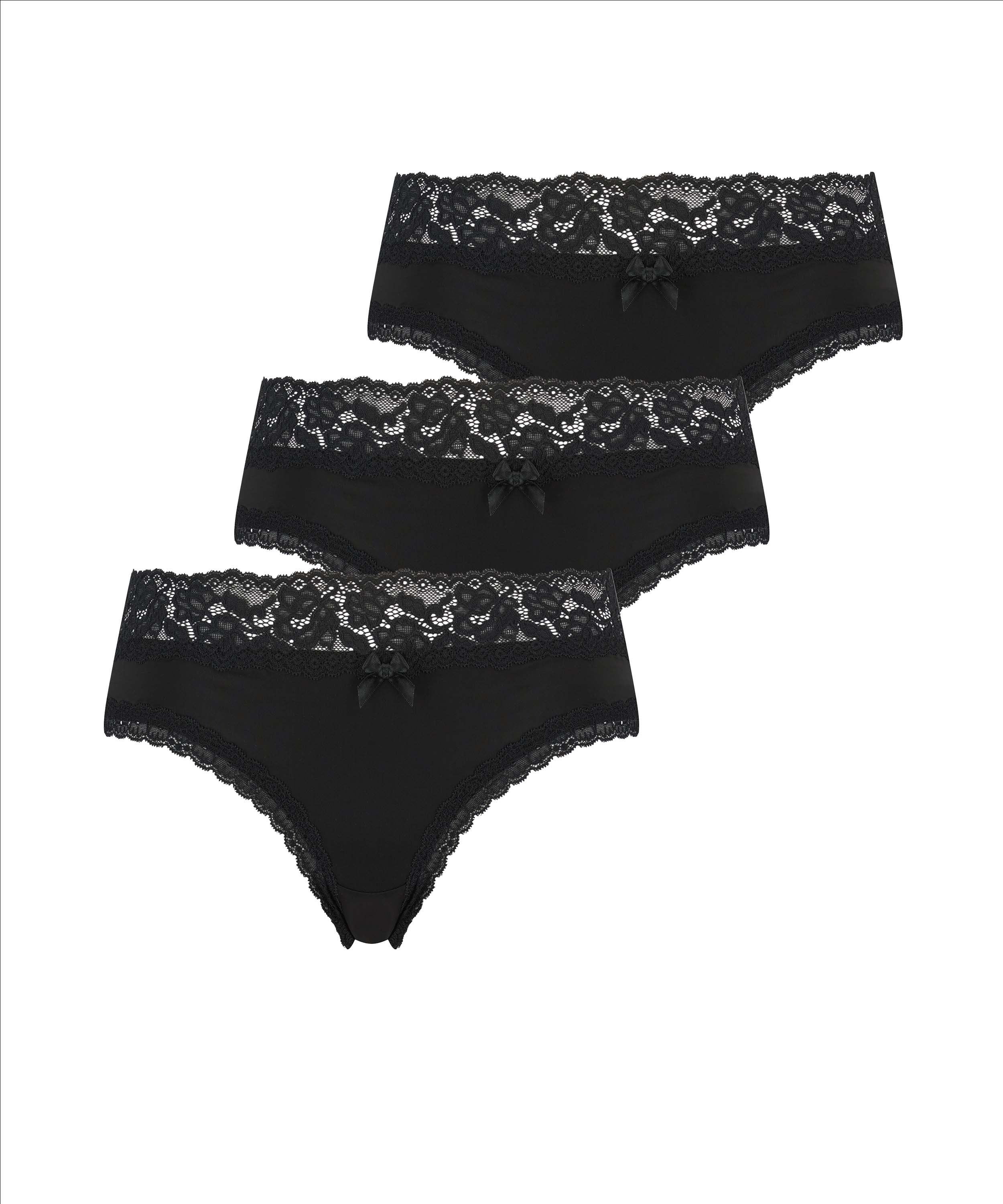 3-pack Dakota Brazilian Shorts, Black, main