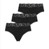 3-pack Dakota Brazilian Shorts, Black