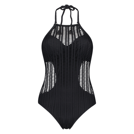 Borneo Mesh Swimsuit, Black