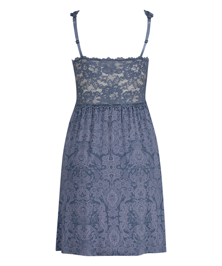 Nora Slip Dress, Blue