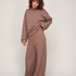 Top viscose mock neck, Brown
