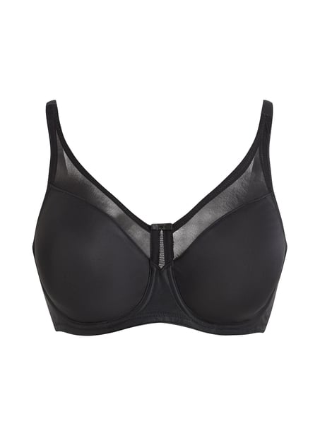 Nina Non-Padded Underwired Minimizer Bra, Black