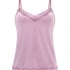 Velours Lace Cami Top, Purple