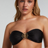 Yucatan Bandeau Bikini Top, Black