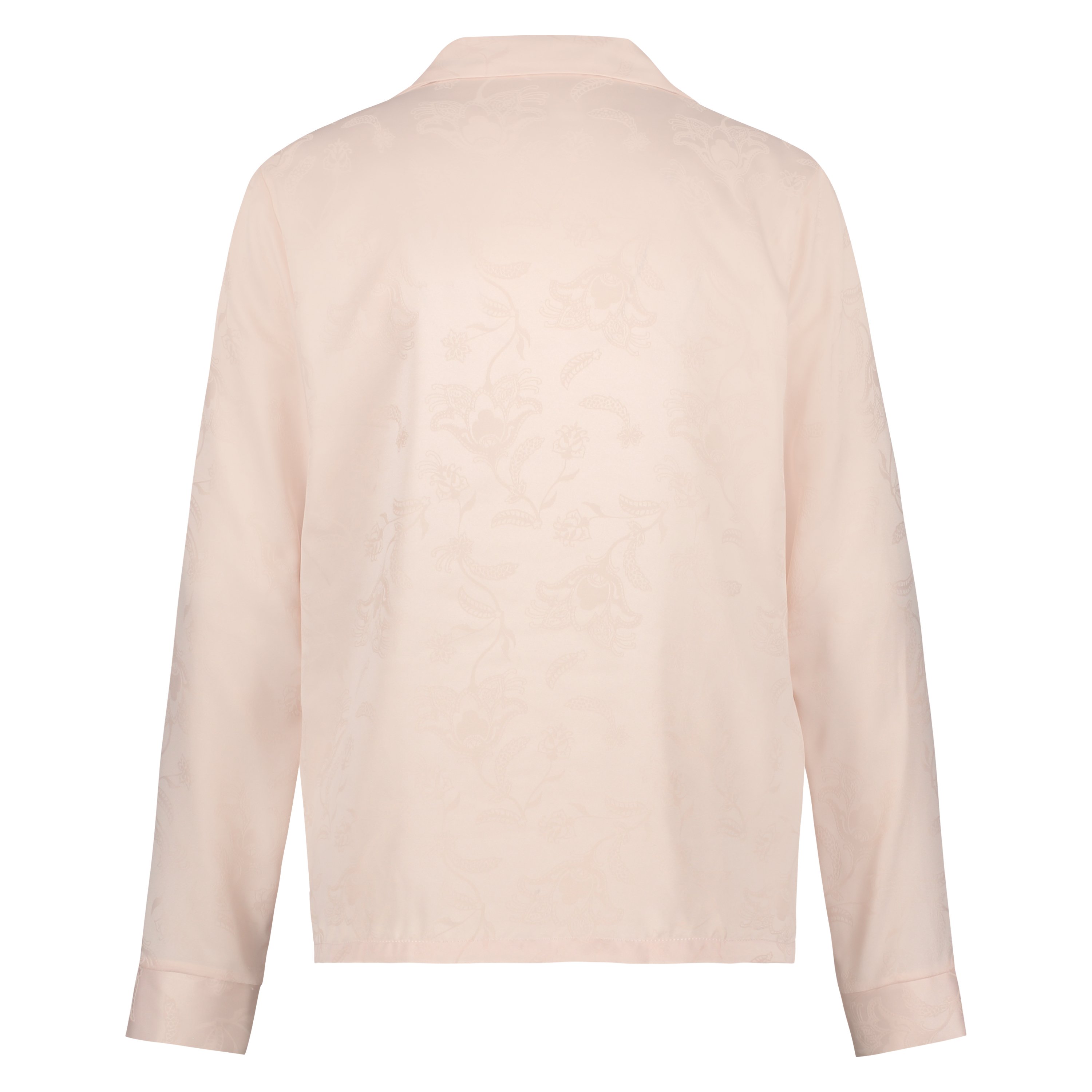 Satin Pyjama Top, Pink, main