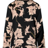 Satin Jacket Flower, Black