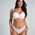 Marine Padded Underwired Strapless Bra, White
