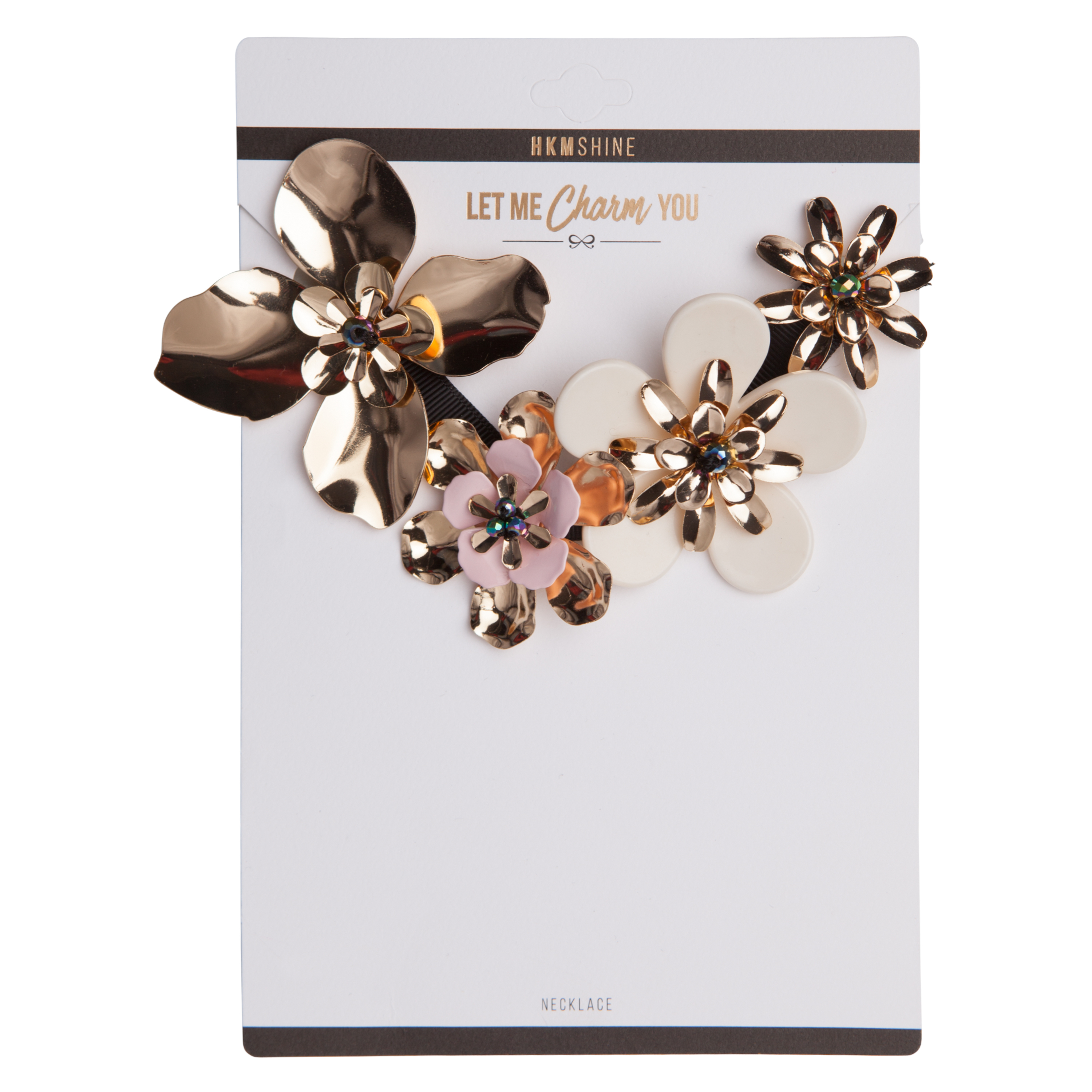 Floral Necklace, Yellow, main