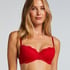 Teddy Padded Underwired Bra, Red