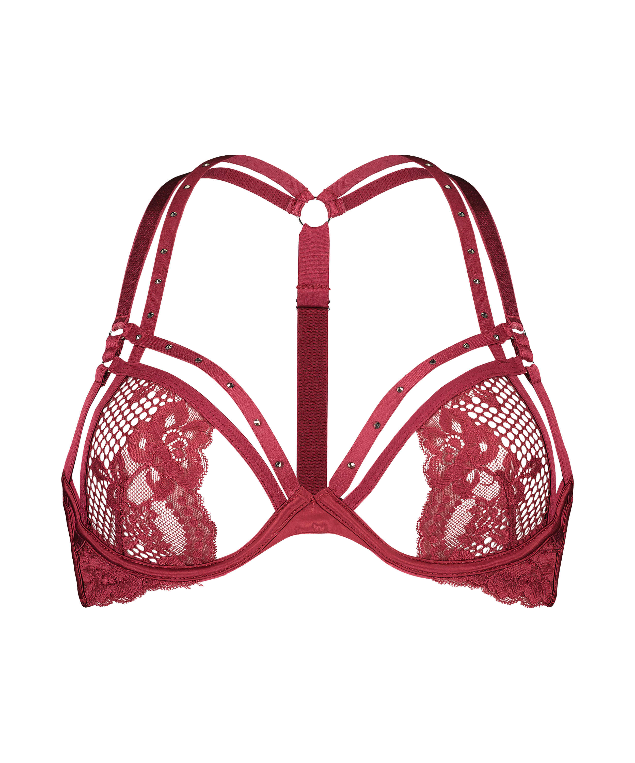 Monroe Non-Padded Underwired Bra, Red, main