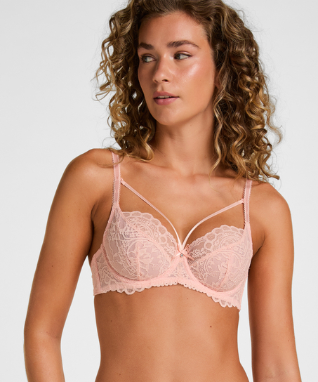 Isadora Non-Padded Underwired Bra, Pink