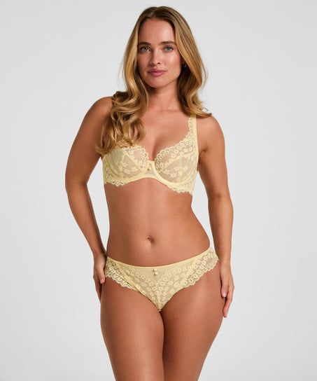 Daisy Non-Padded Underwired Bra, Yellow