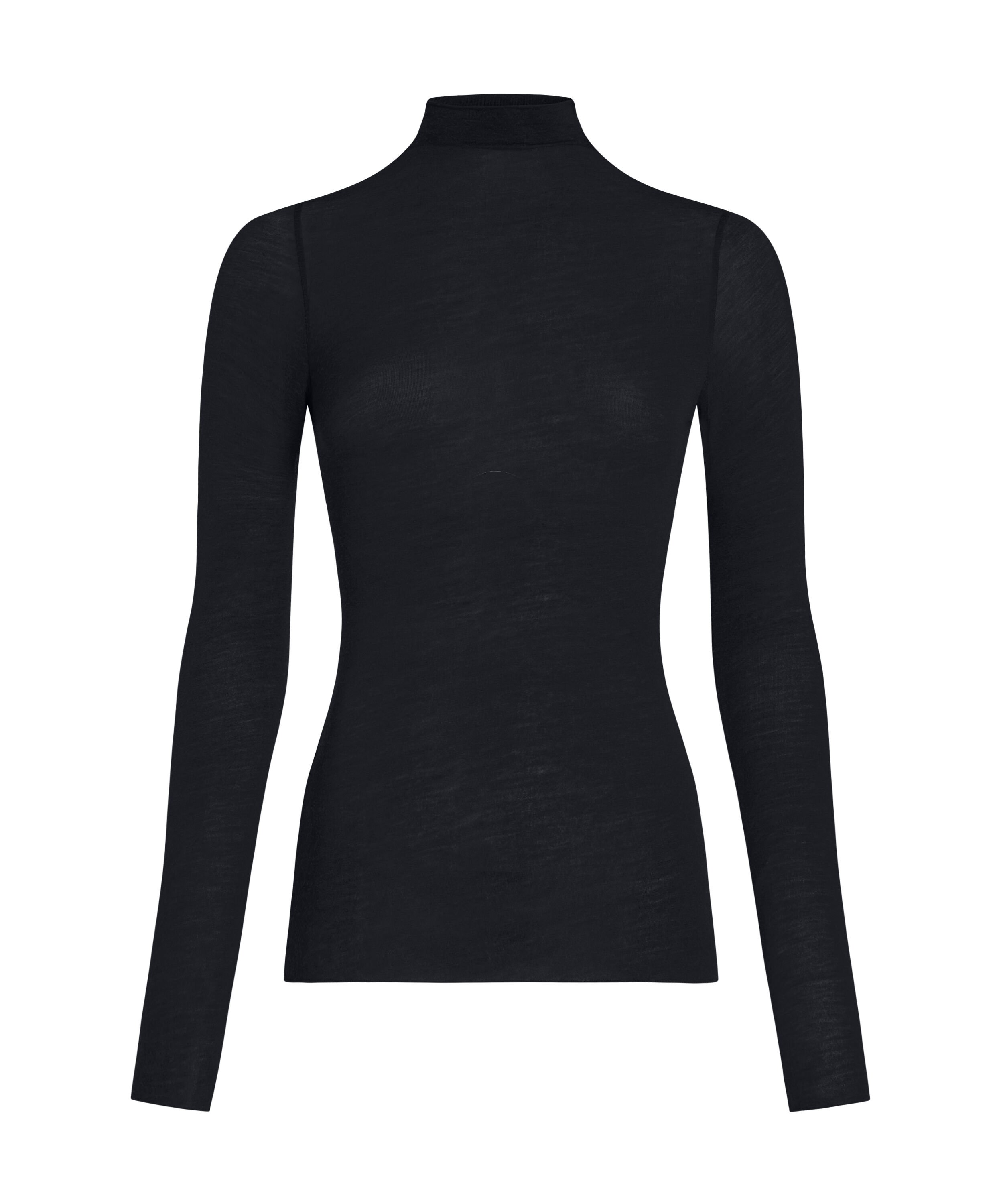 super soft Turtleneck shirt with Cashmere, Black