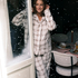 Pyjamaset Polar Fleece, White