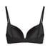 Plunge Padded Underwired Bra, Black