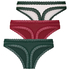 Multipack Cotton Thong, Green