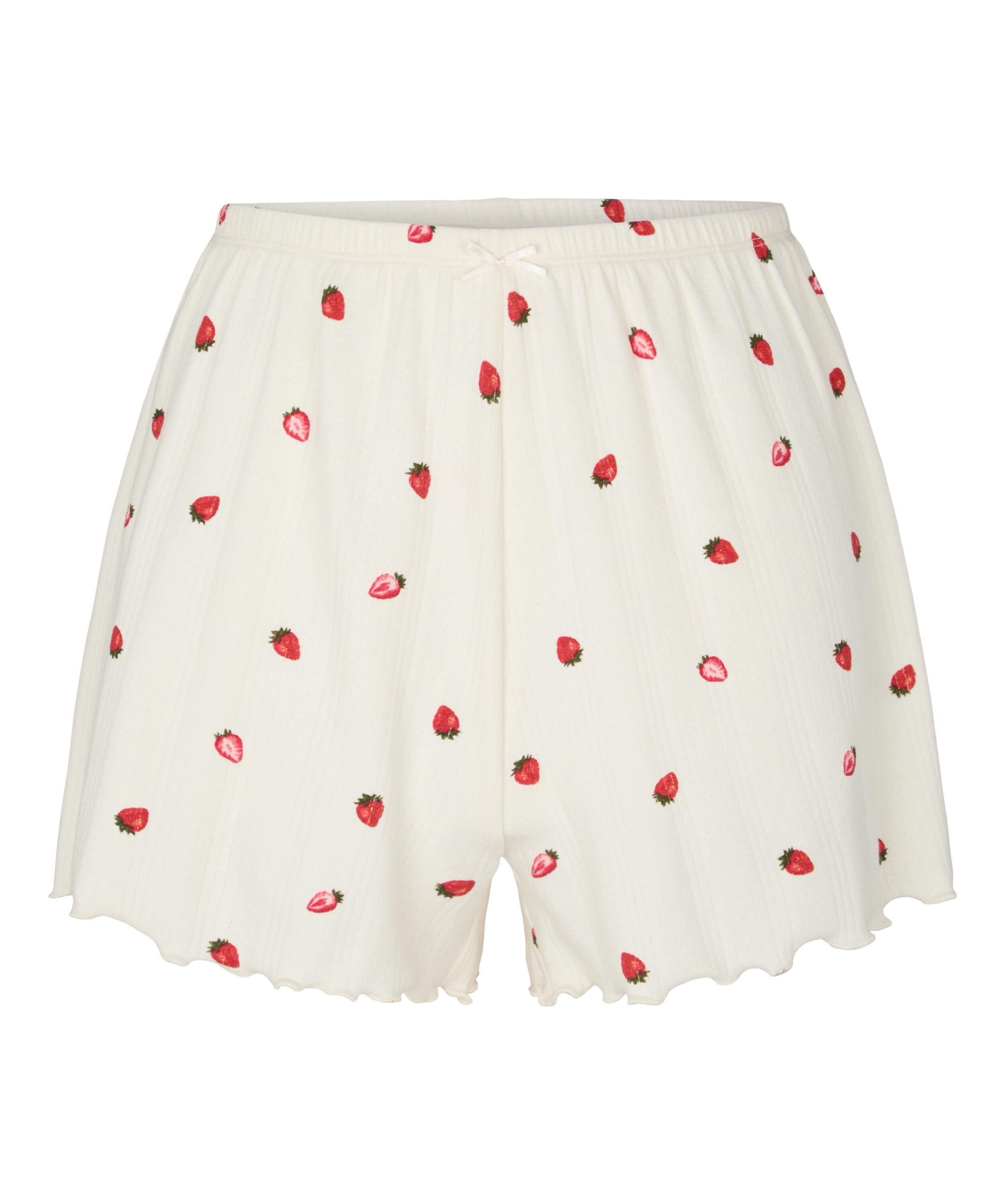 Pyjama Short Pointelle, White