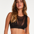 Fiona High Neck Bralette, Black