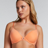 Plunge Padded Underwired Bra, Orange