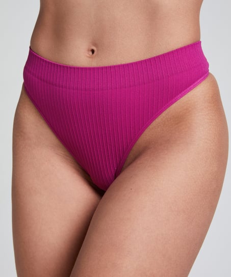 Dianne High Leg Thong, Pink