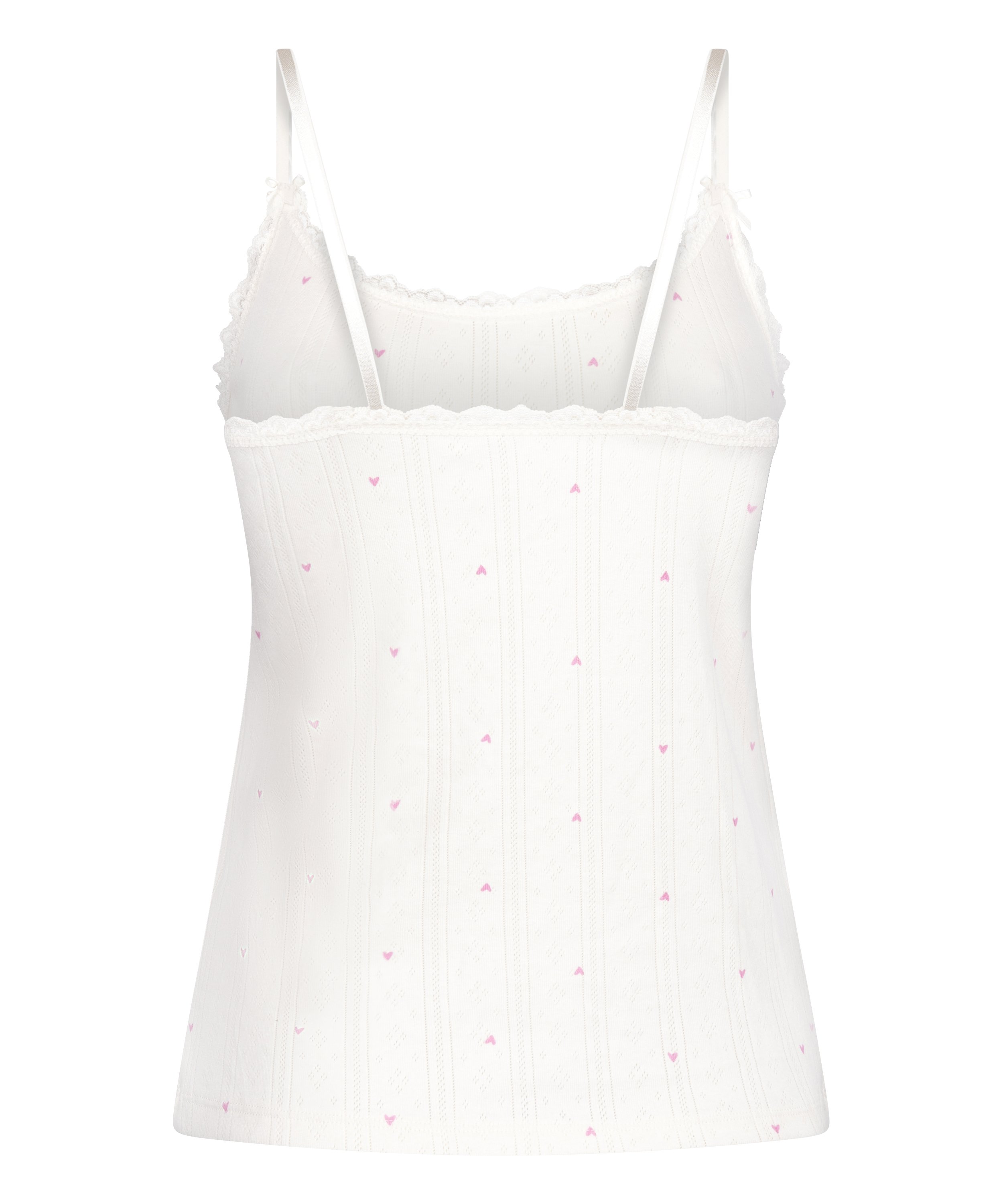 Pointelle Cami, White, main