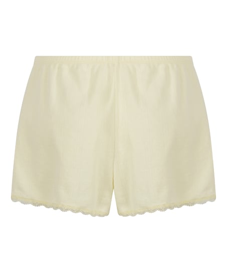Pointelle Shorts, Yellow