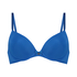 Plunge Padded Underwired Bra, Blue