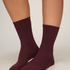 3-Pack Cotton Crew Socks, Purple